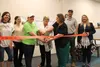 Gille Learning Center owner Misty Gilland cuts the ceremonial ribbon with her lead teacher Darean Doniz, Wasilla Mayor Glenda Ledford and city officials. Jacob Mann/Frontiersman