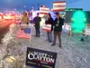 Locals show their support for candidates in Wasilla Tuesday. Jacob Mann/Frontiersman