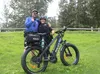 PPD officers Keith Barkwood and Virginia Calvert stand by one of two new peddle-assist bicycles that will be used for patrols next summer. Jacob Mann/Frontiersman