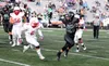 Colony's Aidan Ehmann breaks toward the sideline during a win over Wasilla Friday, Aug. 28, 2020. Jeremiah Bartz/Frontiersman