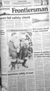Front page of the Dec. 20, 1989, Mat-Su Valley Frontiersman.