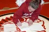 Wasilla standout Chandice Cronk signed a National Letter of
Intent to join the Santa Clara University women's basketball team
on Wednesday night at Wasilla High School. Photo by JEREMIAH BART