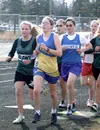 Melissa Ostermick competes in the 3,200-meter run at the Wasilla
Invitational last week. Ostermick is expected to be a leader for
the Susitna Valley girls' track and field team.JEREMIAH BARTZ