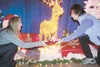 Alaska State Fair staff members Kelly Larson and Suzy Crosby put some finishing touches on the decorations at Raven Hall Thursday in preparation for the 2012 Holiday Ball, which begins Friday