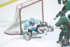 Avalanche goaltender to man a collegiate net