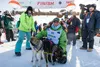 Iditarod champion Ryan Redington with his lead dogs Sven and Ghost in 2023. David Poyzer/Iditarod