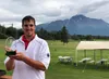 Above: Garrett Stortz holds his trophy for winning the State Am 2nd Flight at Palmer Golf Course in July. RIGHT: Stortz poses with his clubs. Courtesy Photos