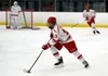 Wasilla's Dalan Dubie controls the puck for Wasilla during a loss to Juneau. Bruce Eggleston/matsusports.net