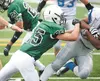 Austin Rench puts a hit on Palmer’s James Nisbett during the 2012 season. Rench will play at Central Lakes College in Minnesota next fall. ROBERT DeBERRY/Frontiersman