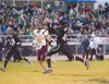 ROBERT DeBERRY/Frontiersman Colony senior Nate Wolfe intercepts
a Dimond pass on the 3 yard line durng the Knights’ game against
the Lynx at Colony High School.