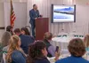 Port MacKenzie Director David Griffin speaks to attendees at the State of the Borough luncheon Tuesday. J.David McChesney/Frontiersman