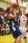 Palmer freshman Clayton Southwick tries to move past Wasilla senior Alex Baham during a loss to the Warriors Tuesday at Wasilla High. Photo courtesy of 
Bruce Eggleston/matsusports.net