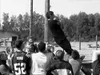 Frankie Derrick falls back into his teammates' arms during the
trust fall activity at Burchell High School recently. Students
gained trust for their climbing team through the exercise. Photo
