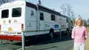 Brittany Heck, 16, stands outside the Bloodmobile at the Alaska
Job Corps Center Thursday. Heck organized a bone marrow registry
drive, which concentrated on getting minorities -- particularl