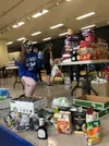 Palmer Junior Middle Middle School students and their families recently banded together to collect over 2,300 cans for their annual canned food drive, benefitting the Palmer Food Bank. Courte