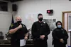 Palmer Police Department Commander Shane LaCroix recognized officers Virginia Calvert and Tyler Larimer for rescuing a citizen from a burning vehicle last month Tim Rockey/Frontiersman