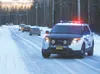 Alaska State Troopers block off North Autumn Lane Monday, Feb. 1, after reports of gunshots led to the discovery of two bodies in a Meadow Lakes home. STEVEN MERRITT/Frontiersman