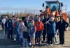 “This is the future, and this is what we’re doing this for. Let’s get this project done!” Mat Su Borough Mayor Edna DeVries invited students from the Mat-Su Central School to come up and wave