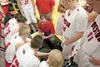 New Houston High School head coach Steve Henderson talks with his team during the final minutes of a recent game against the Hutchison Hawks. Before coming to Houston, Henderson served as hea