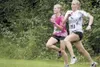JEREMIAH BARTZ/Frontiersman file photo Colony’s Audrey
Michaelson, right, sprints to the finish line alongside Wasilla’s
Morgan Dampier during the 2010 Colony Twilight Run. The 2011
Twilight 