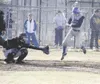 Palmer sophomore Luke Huen is hit by a pitch during Monday’s
loss to Colony. JEREMIAH BARTZ/Frontiersman