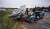 A three-vehicle accident leaves Christy Simmons in serious
condition at Providence Alaska Medical Center. The recent Houston
High School graduate was driving the blue Neon to buy a birthday
p