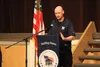 U.S. Army veteran Randall Young addresses the crowd at a community kick off thrown by Homes For Our Troops. Jacob Mann/Frontiersman
