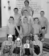 The Wasilla Waves show off the most points per swimmer award
they won. Submitted photo.