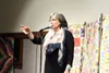 Untold stories volunteer Emily Forstner talks to the audience during an event in January. Jacob Mann/Frontiersman