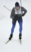 David Knopp, the head coach of the Palmer cross-country ski
team, heads down the trail during the Solstice Sprints Tuesday in
Hatcher Pass. Knopp finished second overall. LARRY LYNN/For the F