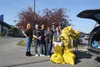 Set Free Alaska staff and people in recovery pose in front of the bags of trash they collected. Jacob Mann/Frontiersman/