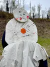 The Alaska State Archery Association will be hosting their annual Spring Bear 3-D Target Shoot at Grouse Ridge in Wasilla May 10 and 11. The snowman target is at 101 yards. Courtesy of Julie 