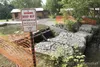 Several gabion flood mitigation structures are installed
downstream from the dam on Lake Lucille in the event it should
partially or totally fail before a permanent solution can be
determined