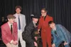 Chris Rowell, Brad LeCheminant, Tyler Norton, Packer Dean and Zachary Hardy sing ‘In the Mood’ during rehearsals for Palmer High School’s production of ‘All Night Strut’ as their characters a