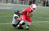 Colony senior Zane Vrvilo makes a tackle during a loss to East Anchorage in the state semifinals. Jeremiah Bartz/Frontiersman