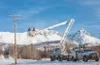 An MEA crew works to repair a power line. Courtesy photo