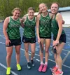 Aubrey Virgin, Ella Hopkins, Sydney Simpich, and Molly VanTassel combined to set a school record in the girls 3,200-meter relay. Courtesy photo