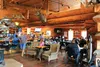 The interior of Sheep Creek Lodge’s restaurant, which is located inside the business’s main building. The lodge reopened Oct. 1, 2014, after the new owners completed numerous renovations. KAD