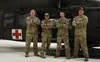 Alaska Army National Guard Chief Warrant Officer 2 Bradley Jorgensen, Sgt. 1st Class Damion Minchaca, Capt. Cody McKinney, and Staff Sgt. Sonny Cooper, all members of Golf Company, 2-211th Ge
