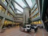 An early voting station is set up in the atrium of the State Office Building in Juneau, Alaska on Monday, Aug. 5, 2024, the first day of early voting for the 2024 Alaska primary election. Jam