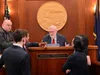 Senate President Gary Stevens, R-Kodiak, talks to fellow legislators shortly before the Alaska Senate adjourned for the year on Tuesday, May 20, 2025. James Brooks/Alaska Beacon
