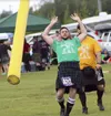 An athlete competes during the Alaska Scottish Highland Games. Frontiersman file photo