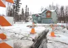 Ice and water thought to be coming from a newly constructed home on Settler’s Bay Drive has Mat-Su Borough officials working on clearing 15 inches of ice that has formed across the street, an