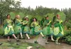 Cabbage Fairies Carla Swick, Gael Irvine, Ginny Lawton, Audrey Kelly, Jane Desnoyers and Pat Gakin pose for a photo in the Virgil Eckert Memorial Garden at the Alaska State Fair. Courtesy Mar