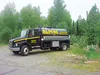 An Alpine Septic truck pumps a tank in this undated photo. Courtesy Arlene Stoelting