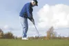 Rick Downing focuses on his putt during a round of golf Monday
afternoon in Palmer. The course is open from 9 a.m. to 7 p.m. seven
days a week. (ROBERT DeBERRY/Frontiersman) Robert DeBerry