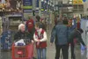 Shoppers fill their carts Tuesday, on opening day for the
Wasilla Lowe's store. Photo by JOEL DAVIDSON/Frontiersman