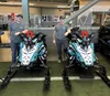 Kevin Niemi and Skye Rench of Wasilla competed in the 2025 Iron Dog snowmachine race last month. Rench was one of five people in an ATV that went through the ice of the Susitna River. He is o