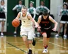 Colony’s Colton Spencer brings the ball down the court after a steal during a 47-35 win over rival Wasilla. Courtesy of Bruce Eggleston/matsusports.net/