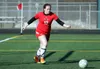 Houston senior Aspen Ruth prepares to boot the ball of of Houston's end during a recent game against Colony. Courtesy of Bruce Eggleston/matsusports.net